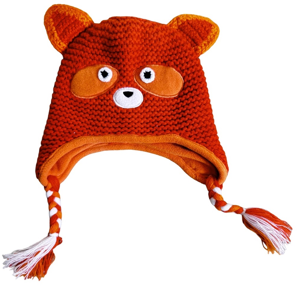 L.L. Bean Orange Fox Knit Hat for Kids Size 2T - 4T